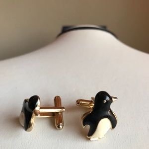 Penguin Cufflinks Gold atone